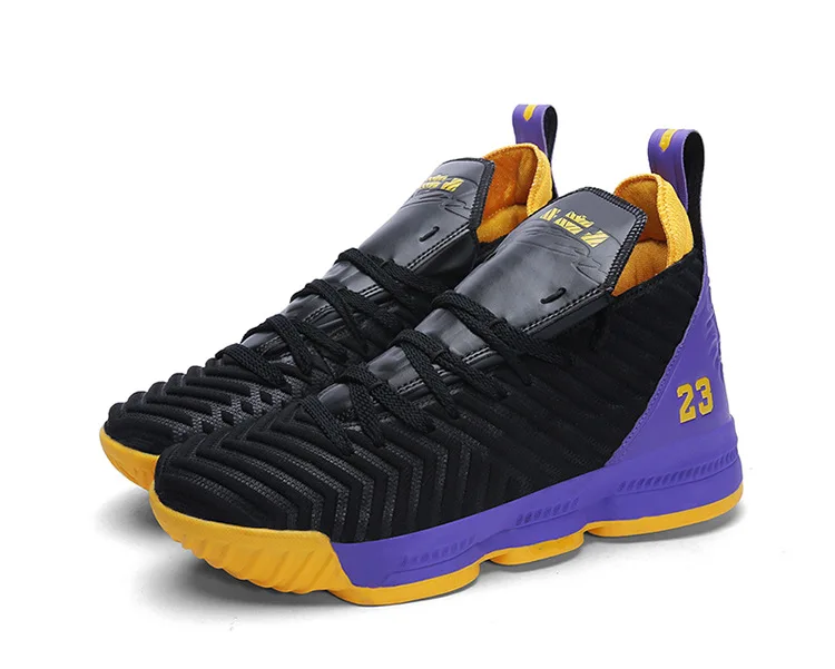 TaoBo Мужская и женская Laker Баскетбольная обувь Lebron 23 уличная баскетбольная культура спортивная обувь высококачественные кроссовки обувь для мужчин