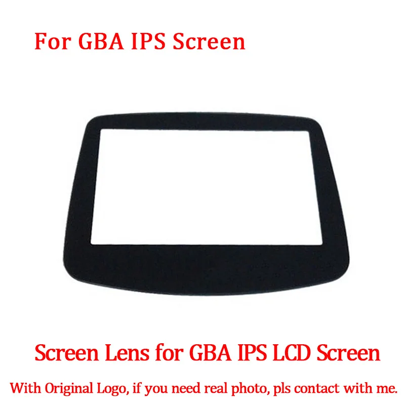 

LCD Screen Glass Lens Replacement for GBA Backlight IPS LCD Screen With 10 Levels High light Brightness For GBA Console Screen