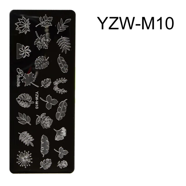Manicure Rectangular Printing Plate Nail Polish Blue Film Steel Plate Printing Transfer Printing DIY Seal Stamp Plate Tool Nails YZW-M10