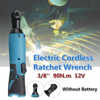 

90N.m 12V Rechargeable Electric Wrench 3/8" Cordless Ratchet Scaffolding Right Angle Wrench Tool For Vintage Makita battery