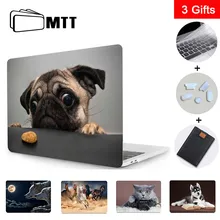 MTT чехол с милым котом и собакой для Macbook Air 11 13 Pro retina 13 15 с сенсорной панелью для mac book 12 дюймов Сумка для ноутбука с животными