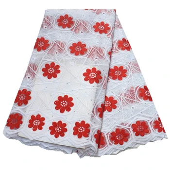 

Latest style guipure lace fabric With Stones for women party dress Tulle Laces Fabrics 2020 high quality African Nigerian