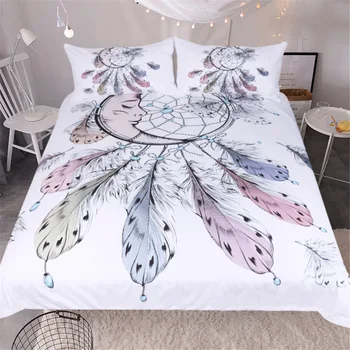 

BEST.WENSDc17 Quality Super soft Unicorn Bedding Cartoon Duvet Cover set 3D Dinosaur World bed set 2/3pcs Twin kids bedding set