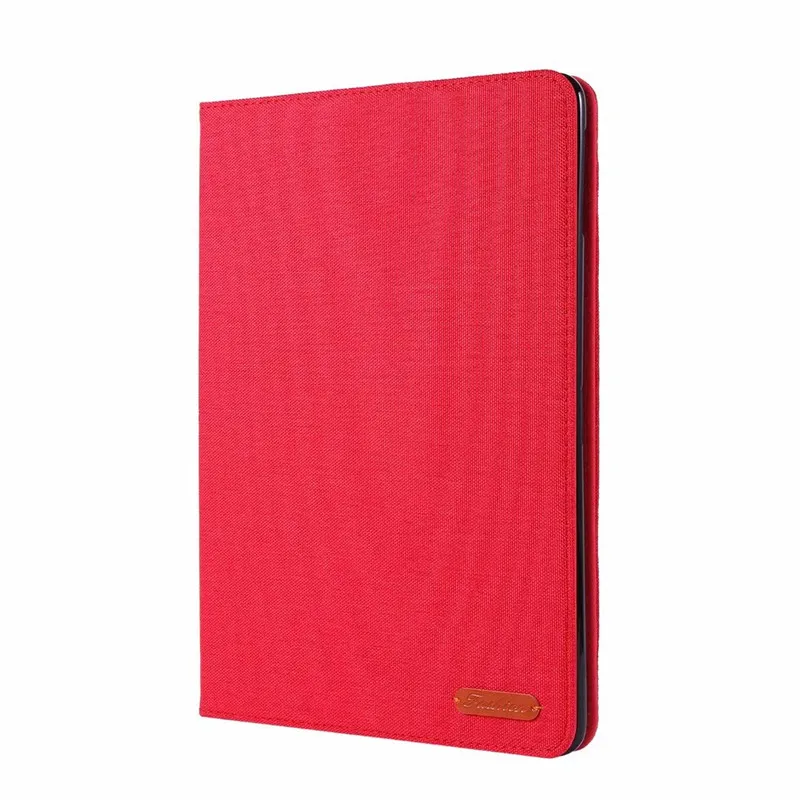 Бизнес тканевая кобура для Samsung Galaxy Tab A 10,1 дюймов SM-T510 T515 Флип pu+ мягкий чехол 2 в 1 защитный чехол - Цвет: red