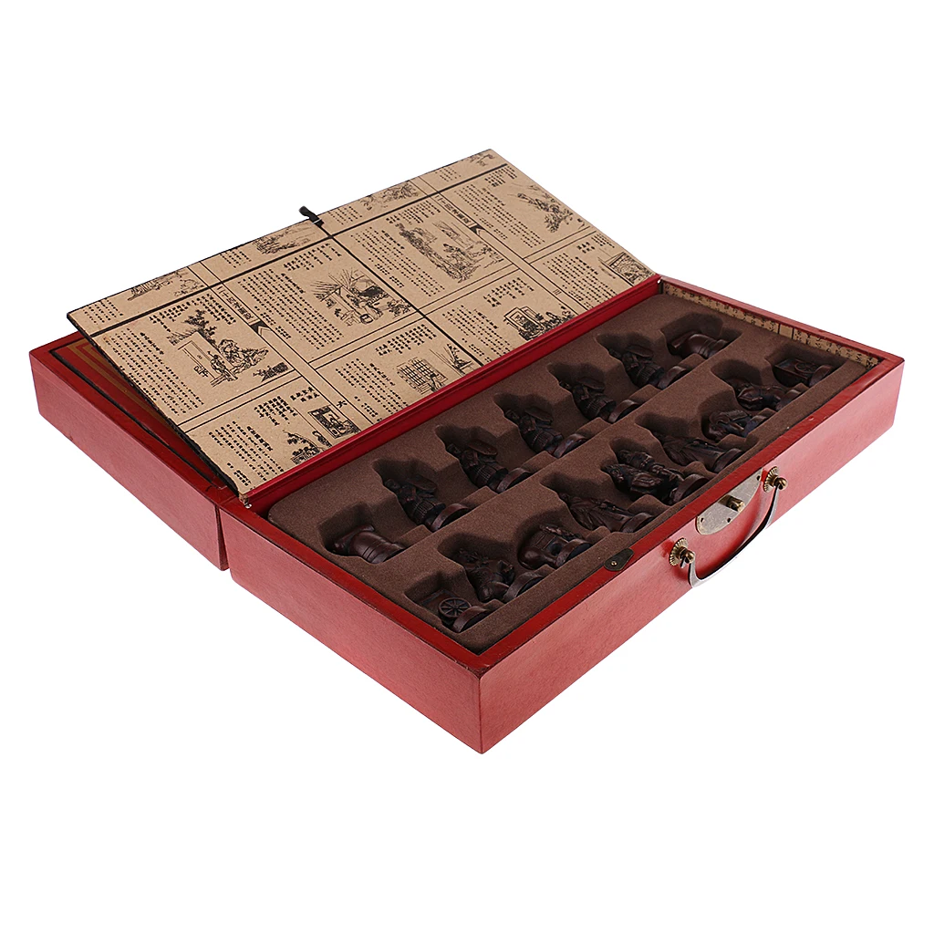 

Folding Vintage Chinese Chess Board Games Set Leaders Friends Family Parent-child Gift Collectibles