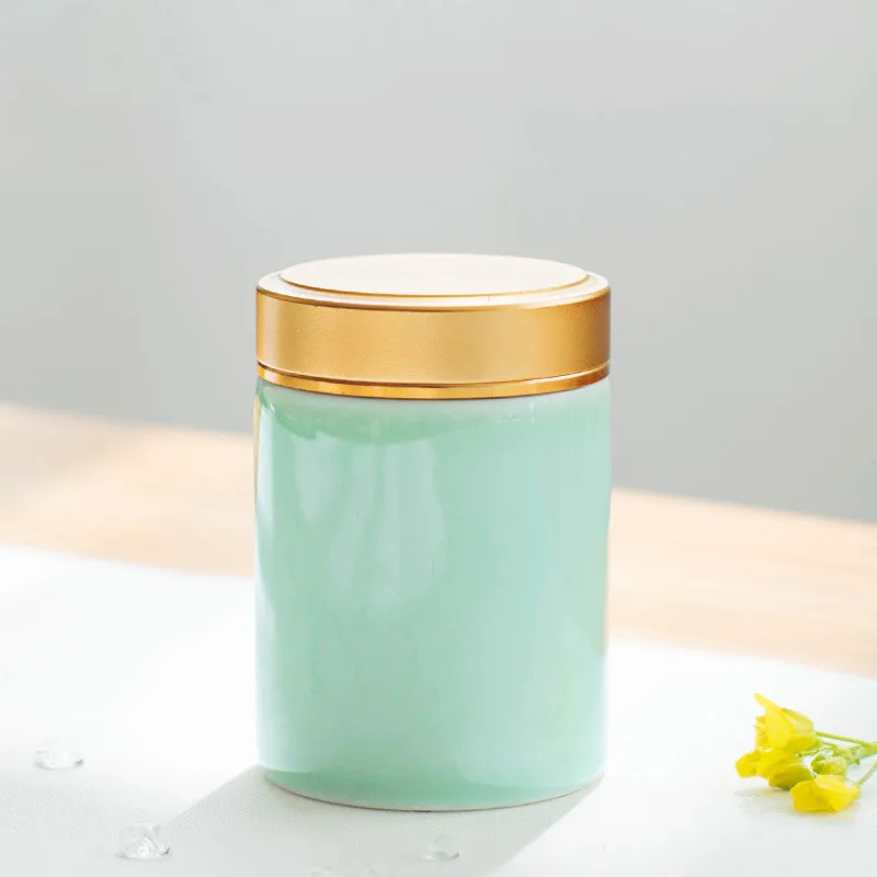 4.7x6.8cm Стиль Celadon чайные банки герметичные маленькие банки чайный набор кунг-фу аксессуары для путешествий удобство для хранения чая резервуар WSHYUFEI - Цвет: 4.7x6.8cm