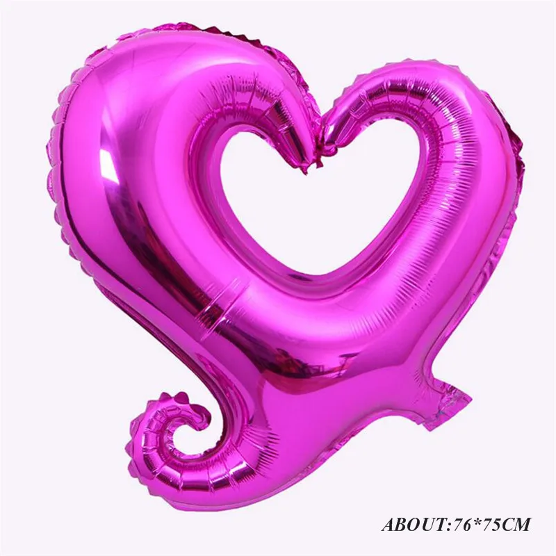 heart rose Лигатуры love письмо Фольга шар Юбилей на свадьбу, день рождения, День Святого Валентина вечерние украшения с надписью I love you(я тебя люблю), с блестками для студийной Фотокабины - Цвет: heart rose