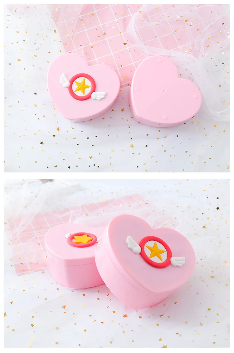 Карта Captor Cardcaptor Sakura милый розовый стол двойная коробка для хранения ювелирных изделий Контейнер пластиковый зеркальный орнамент Рождественский подарок девушка