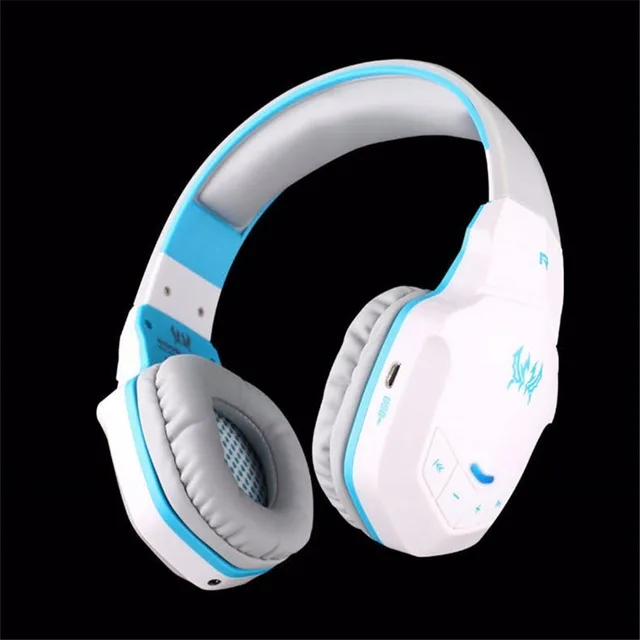 KOTION наушники беспроводные Bluetooth стерео игровая гарнитура повязка Игровые наушники с микрофоном для ПК мобильных телефонов - Цвет: Белый