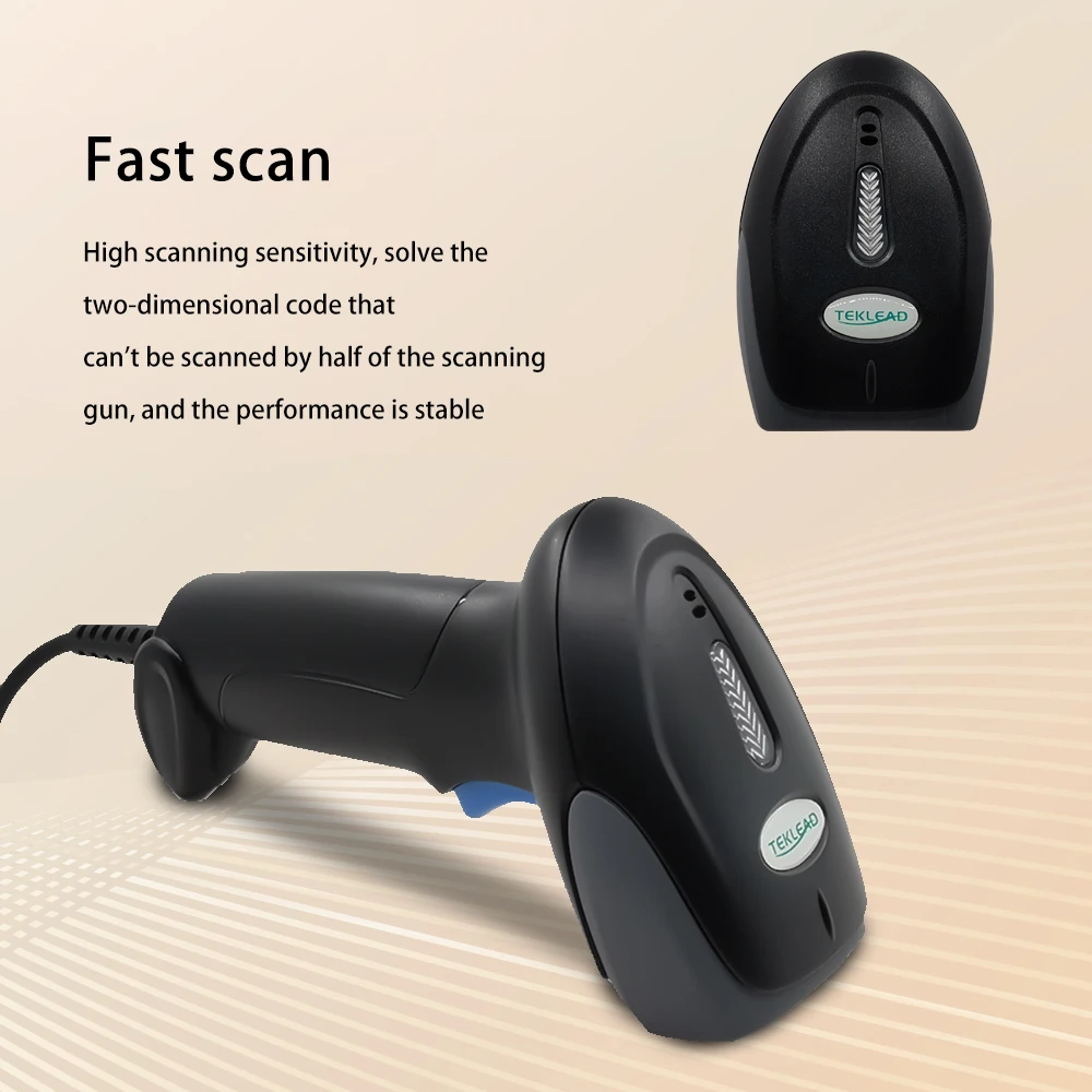USB Wired CCD 2.4G Bluetooth Barcode Scanner Automatic Sensing Scanning 1D 2D QR Bar Code Reader for Mobile payment