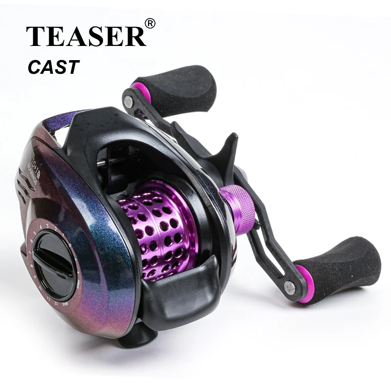 TEASER Ultra-Linght 160g Magnetic Brake Reel Gear Ratio 7.1:1 High Speed  Casting Reinforced Fishing Reel Coil For Saltwater