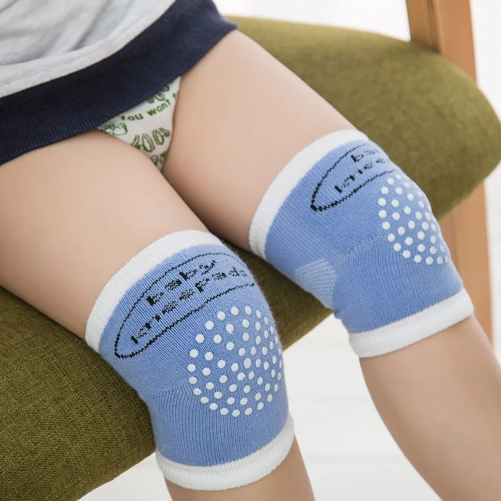 Наколенники для новорожденных, пара, противоскользящие и противоскользящие Защитные носки для детей, детские гетры из хлопка