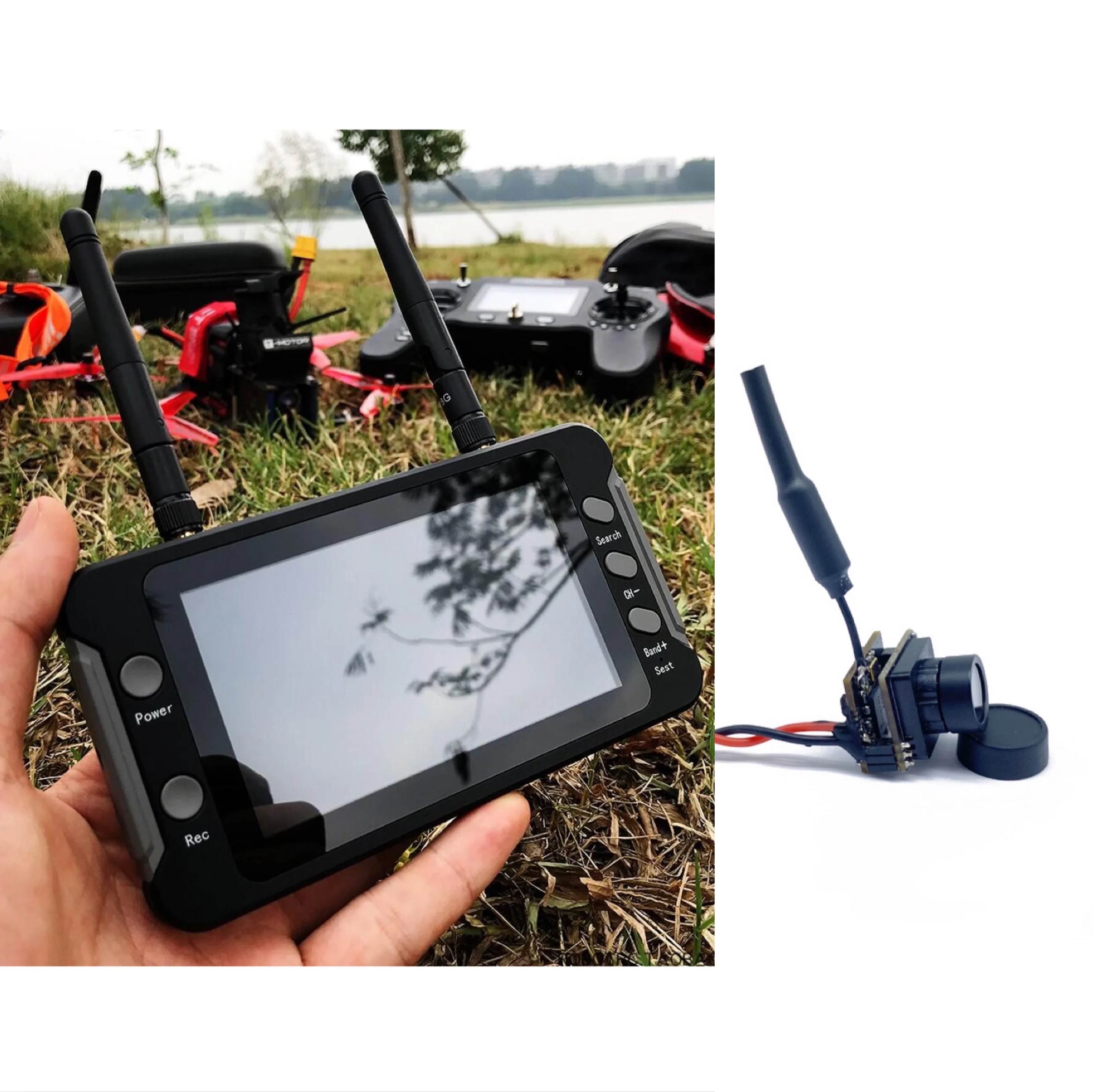Mini écran FPV DMKR 3 Pouces – 5.8G 40CH – Recherche Automatique – Pour Drone RC