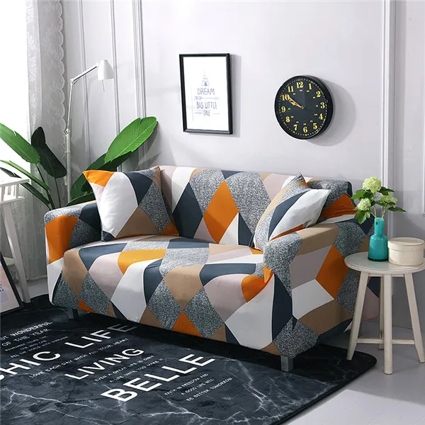 Эластичный универсальный чехол для дивана с цветочным принтом, угловой чехол для дивана, чехлы для мебели, кресла, домашний декор - Цвет: Color 12