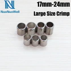 Agriculture 17MM -24MM  Larger Size Spray Pipe Crimp Sleeve Hose Crimp Tools Stainless Steel Connector Pipe Exhaust Connector
