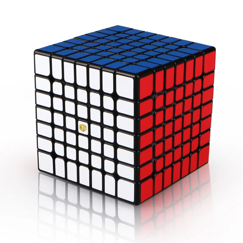 IQ-Cubes QiYi Spark/Spark Магнитный 7x7 куб высокоскоростной куб головоломка магические профессиональные обучающие кубики magicos детские игрушки - Color: Magnetic Black