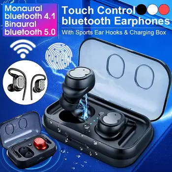 

Touch Control TWS 5.0 bluetooth Earphone Wireless Headphones Handsfree HIFI Stereo Wireless Earbuds Headset With Microphone
