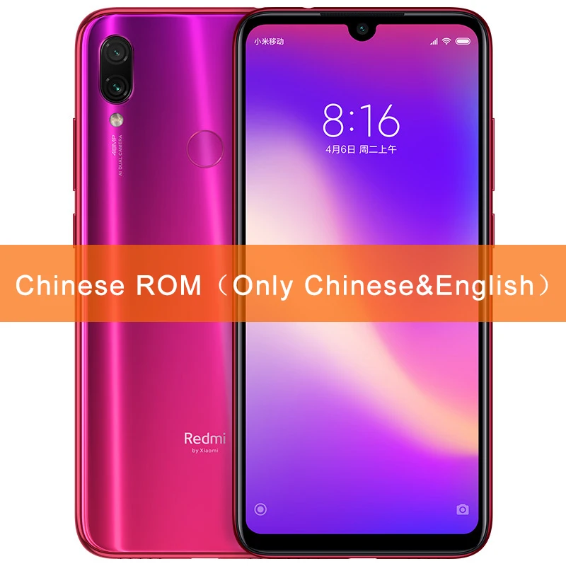 Chinses ROM Gold Xiaomi Redmi Note 7 Pro с глобальной прошивкой, 6 ГБ ОЗУ, 128 Гб ПЗУ, мобильный телефон Snapdragon 675, четыре ядра, 48 Мп+ 5 МП, две камеры, 6,3 дюйма, 4000 мАч - Цвет: Chinses ROM Gold