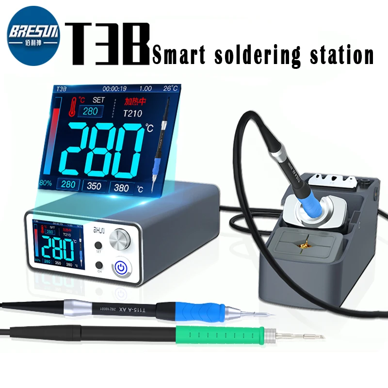 JCID AIXUN T3B Intelligent Soldering Station With T115/T210 Series Handle Welding Iron Tips Electric Set For SMD BGA Repair Tool |