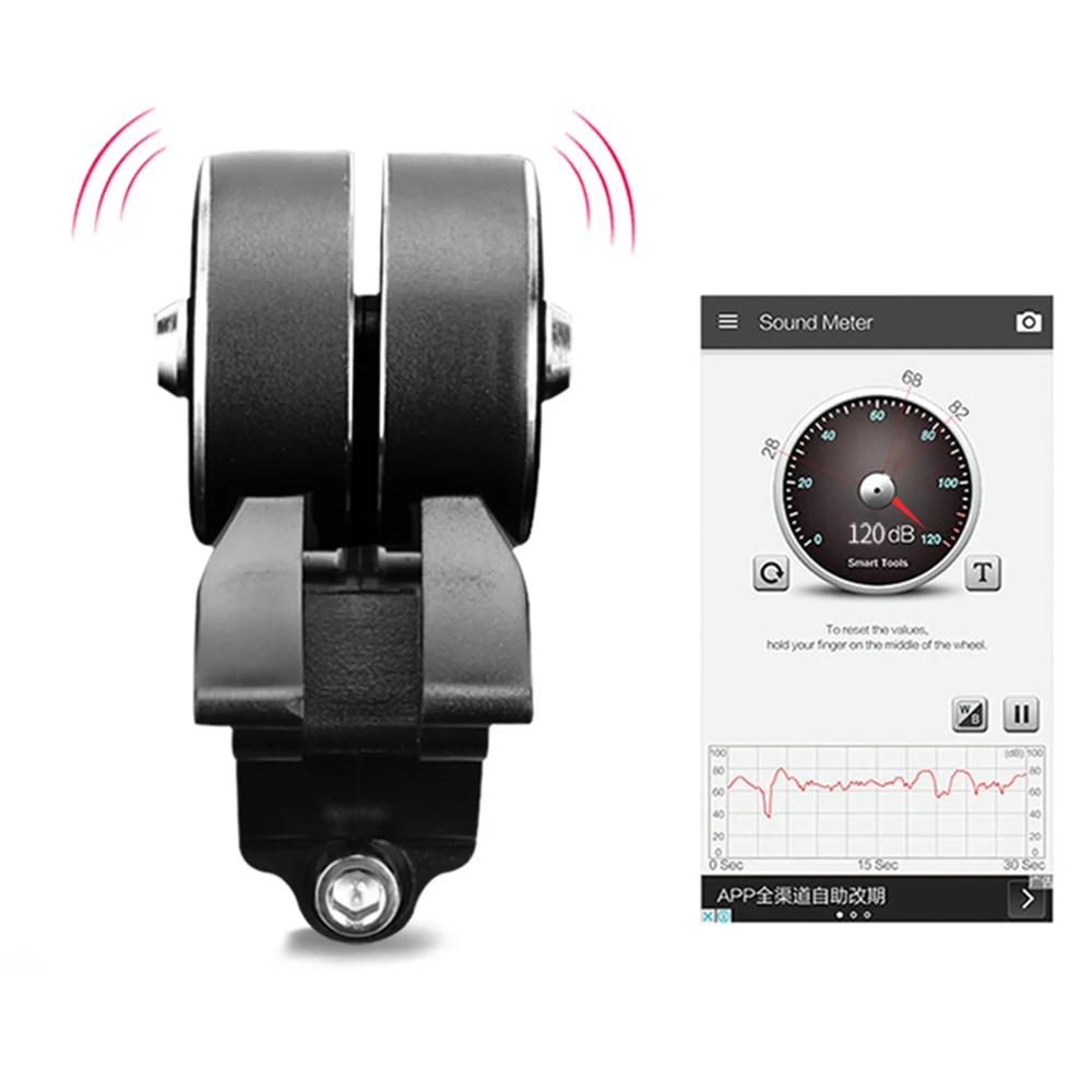 120db Bicycle Bell Aluminum Alloy MTB Road Bike Horn Ultra-loud Alarm Safety Cycling Ring Speaker Bikes Accessories BC0084 (2)