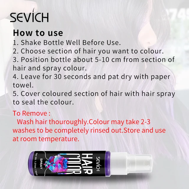 Sevich 5 Color Hair Color Spray  6