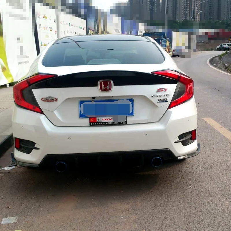 Для honda civic ABS спойлер украшение в виде хвостового крыла задний спойлер для honda civic 10th