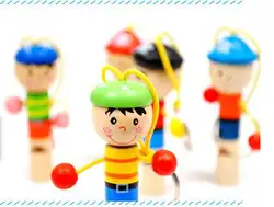 Бесплатная доставка Детские деревянные игрушки музыкальные стильная футболка с изображением персонажей видеоигр небольшой свисток звук