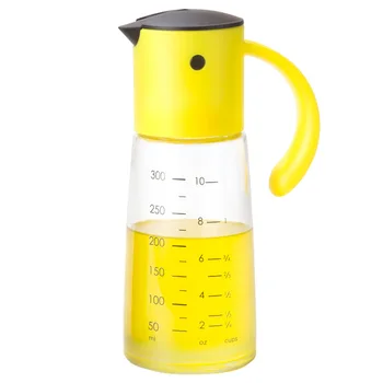 

Botique-Olive Oil Dispenser Bottle for Kitchen Cooking - Auto Flip Condiment Container with Automatic Cap and Stopper 300Ml