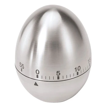

60 Minutes Stainless Steel Egg Cooker Timer (Silver)