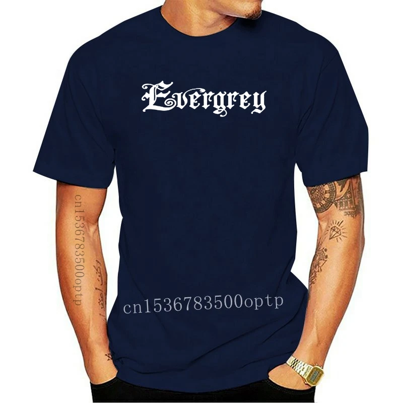 T-Shirt Hitam Pria Logo Band Logam 