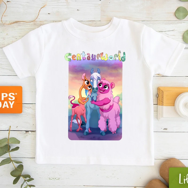 

T-shirt for boys/girls Centaurworld anime cartoon print toddler tshirt fashion funny kids summer short-sleeved boys tshirt tops