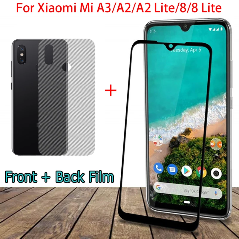 защитная пленка mi A3 A2 8 закаленное стекло защитное на Xiaomi A 3 2 Lite Sticker Film ксиоми ми а