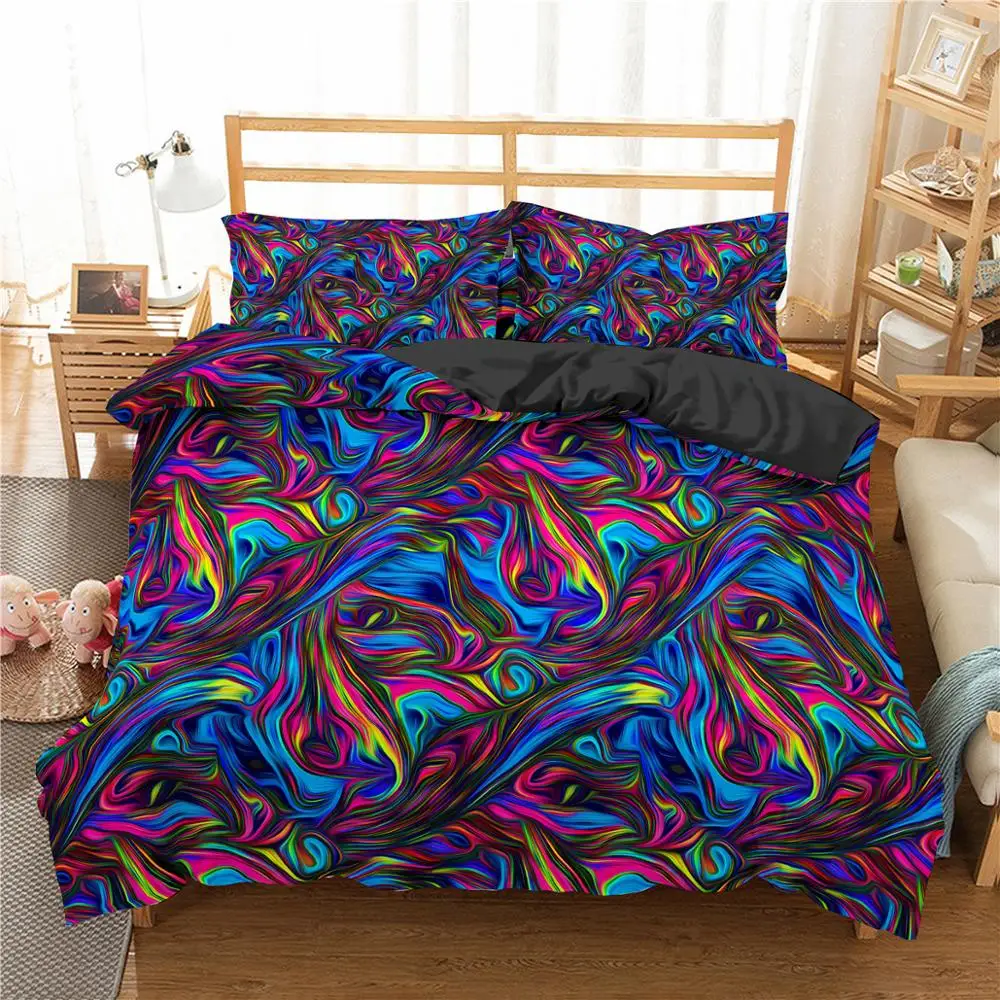 

ZEIMON Abstract Bedding Set 3D Print Fashion Bed Sets 2/3PCS Microfiber Soft Duvet Cover Set Pillowcase Bedclothes Queen Size