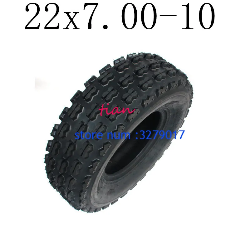 Супер хорошего качества картинг детская коляска ATV UTV 22x7. 00-10 дюймов бескамерная Резина для шин