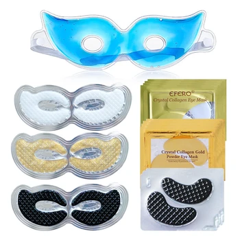 

Crystal Collagen Gold Eye Mask Anti-Aging Anti-Puffiness Dark Circles Remove Sleep Gel Eye Patches Eyes Skin Care Beauty