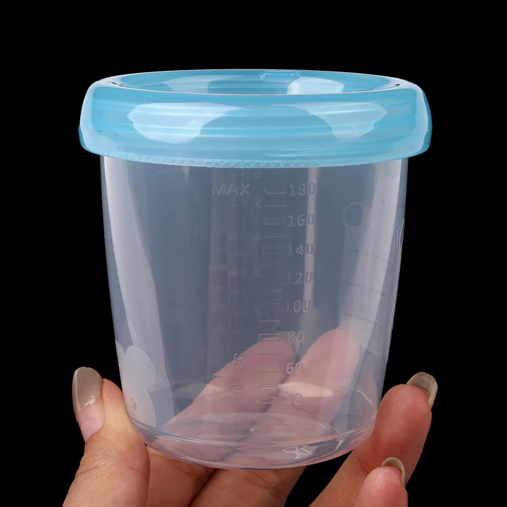 

1pcs Baby 180ml Breast Milk Storage Bottle Wide Caliber Food Storage Cup For Infant Newborn Food Freezer Fresh Cup