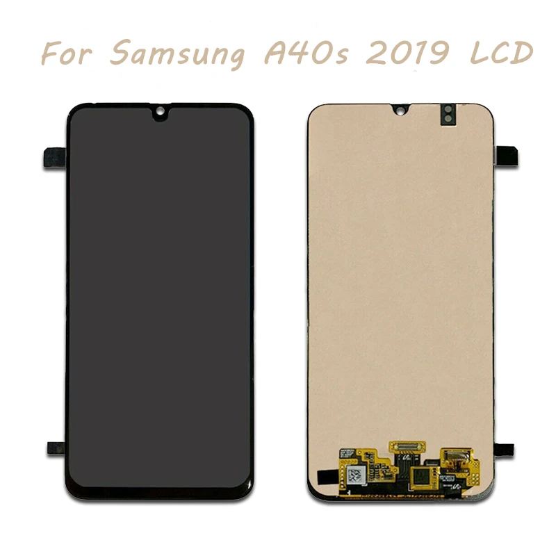 

100% Super AMOLED LCD For Samsung Galaxy A40S 2019 Display Touch Digitizer Screen Assembly for samsung A40s LCD