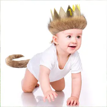 

Baby Birthday Costume Set Toddler Crown and Tail Kit Party Decorations Photography Prop Baby Memorial Photo Accessories