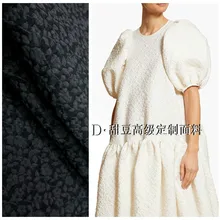 Пряжа-окрашенная жаккардовая ткань 133 см весна и осень жаккардовая парча ткань жаккард Платье Блейзер ткань полиэстер ткань