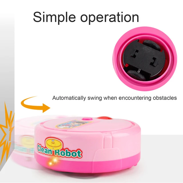 New Dollhouse Electric Music Cleaning Machine Vacuum Cleaner Sweeping Robot Toy Children Toy Pretend Play Tools Educationa Toys 4
