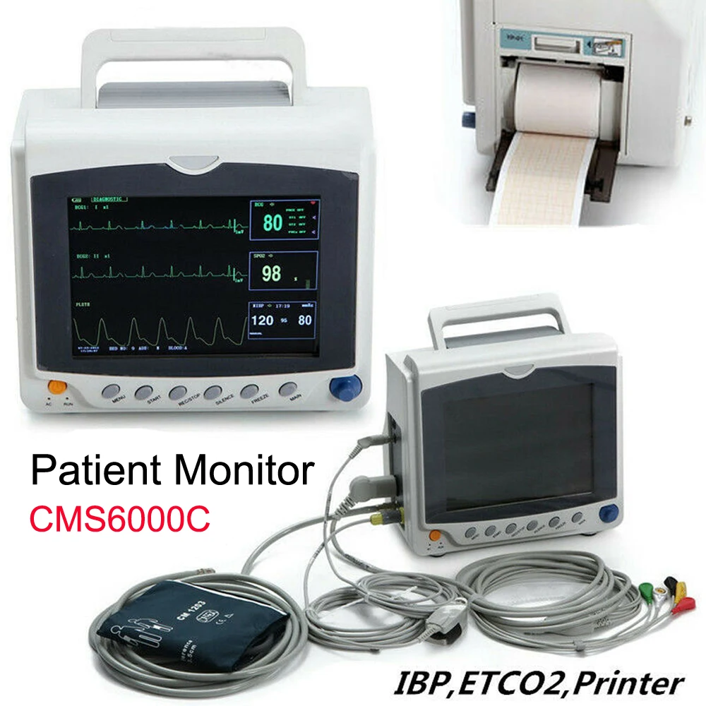 CMS6000C ICU MultiParameters Patient Monitor Portable Human Vital