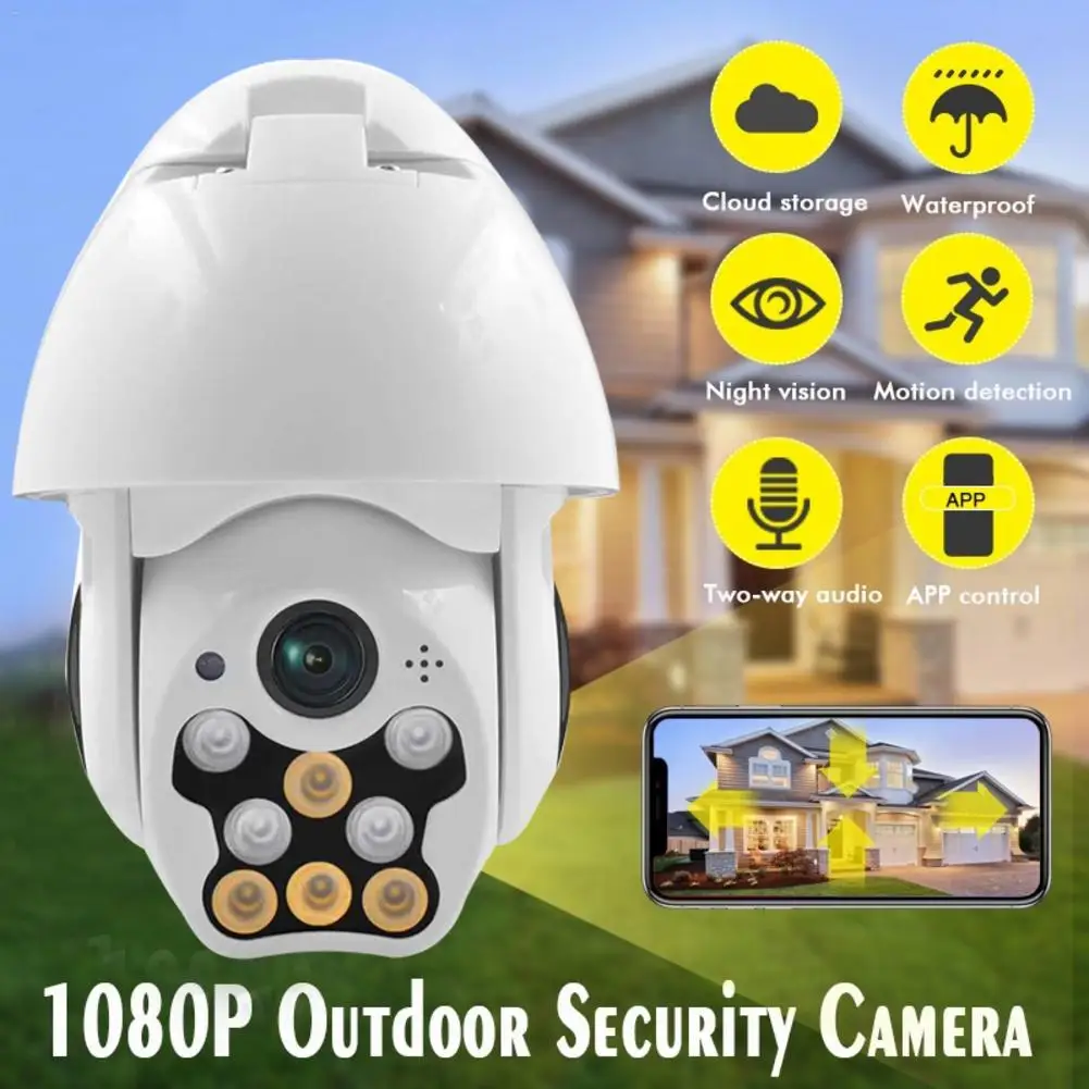 

HD 1080P 8LED PTZ Control IP Camera Mini WIFI Outdoor Dome Home Security IP Camera Wireless CCTV Onvif Waterproof Night Vision F