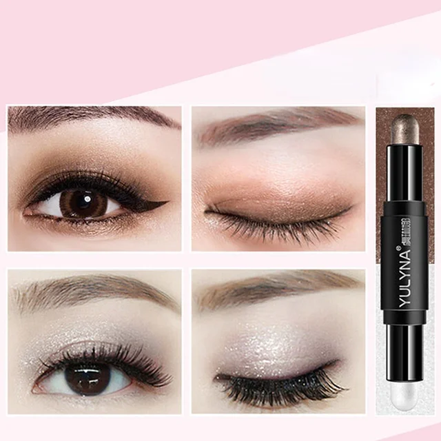 One-stroke two-use three-dimensional non-smoothing silkworm pen eye shadow pen make-up eyeshadow  beauty  eyeshadow Orange