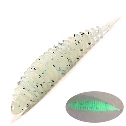 Premium Soft Bait Worm Fishing Lures - TANAN Series - Perch, Carp & Bass Fishing Essentials - 20PCS-40mm-0.6g (LUMINOUS)