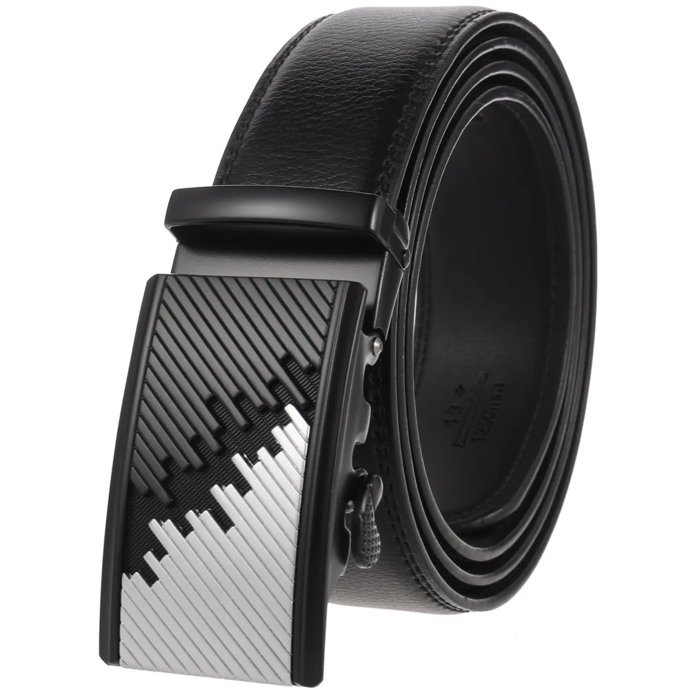 High quality Fashion Male Belt MenAutomatic Buckle Leather luxury Designer Male belt Waist Strap Belts for Men cinturones hombre