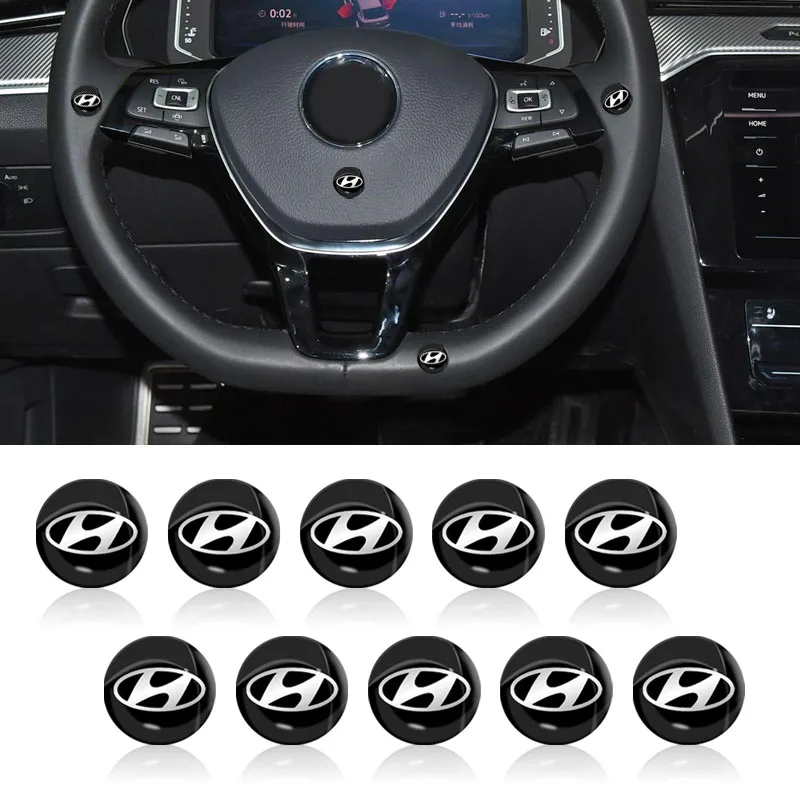 10PCS 15mm Car Stickers Accessories Decoration Protection For Hyundai I30 Sanata Elantra Touring 2007 2008 2009 2010 2011 2012 | Автомобили