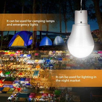 

Solar Light Led Outdoor Waterproof Solar Bulb Hanging Lamp Courtyard Garden Solar Led Camping Lights Outdoors