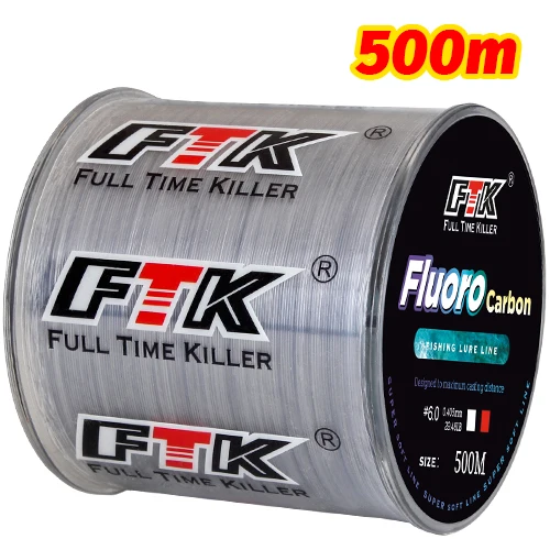 Premium Fluorocarbon Coated Fishing Line - Carbon Fiber Leader, Sinking Lure Wire, 4.13LB-34.32LB Capacity (Japanese Technology)