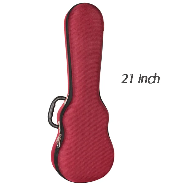 Футляр для укулеле жесткая коробка концертный тенор 21 23 26 дюймов Ukelele серый красный синий черный Мини гитара аксессуары красочные - Цвет: Red 21 inch