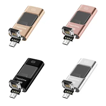 

Android Applicable Phone USB 2.0 Flash Drive Dual Head 3 In 1 Three Use OTG USB 64G Nesting 32G High Speed USB 2.0